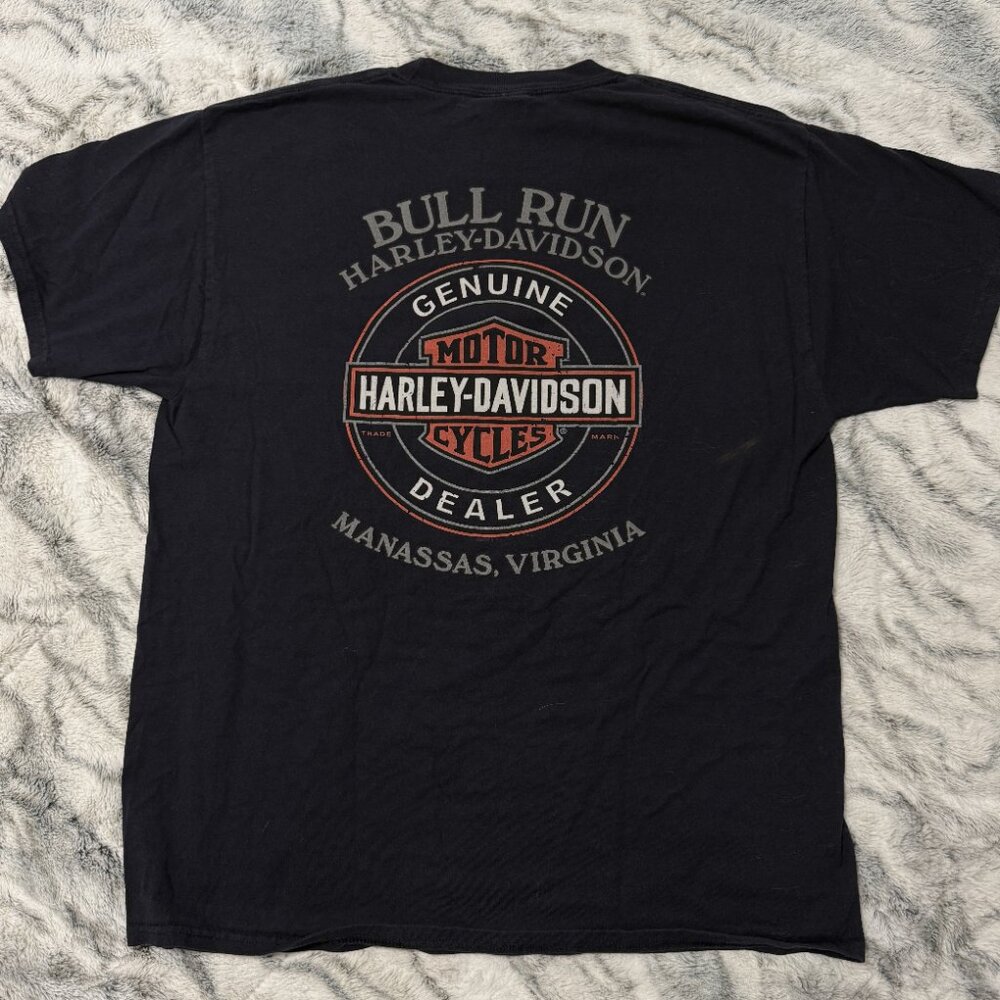 Vintage Harley-Davidson Bull Run L Tee – Manassas, VA dealer shirt